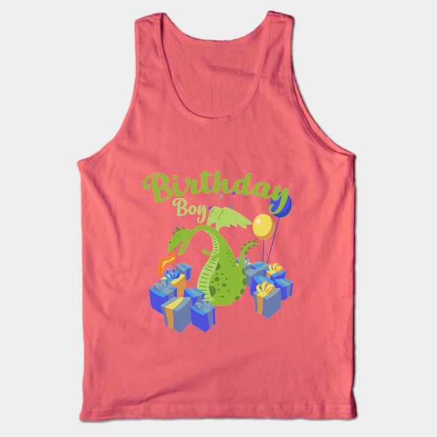 Birthday Boy Dragon Tank Top by Skylane